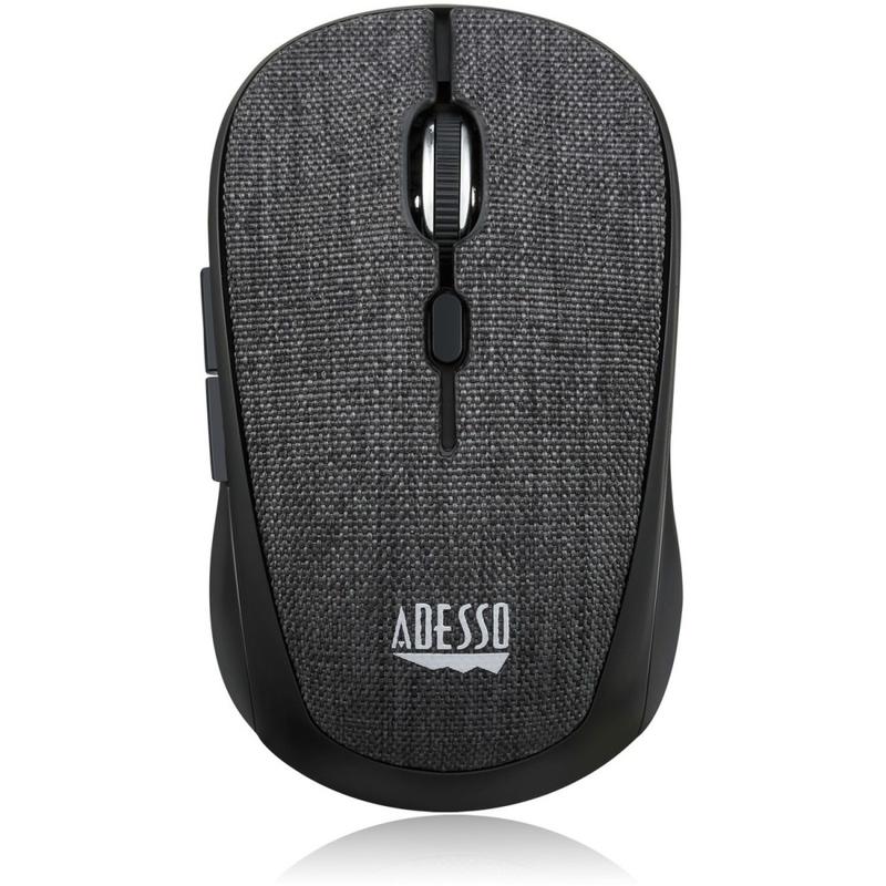 Adesso iMouse S80B - Wireless Fabric Optical Mini Mouse (Black) - Optical - Wireless - 30 ft - Radio Frequency - IMOUSES80B MPN:IMOUSES80B
