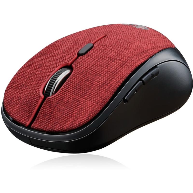 Adesso iMouse S80R - Wireless Fabric Optical Mini Mouse (Red) - Optical - Wireless - Radio Frequency - IMOUSES80R MPN:IMOUSES80R