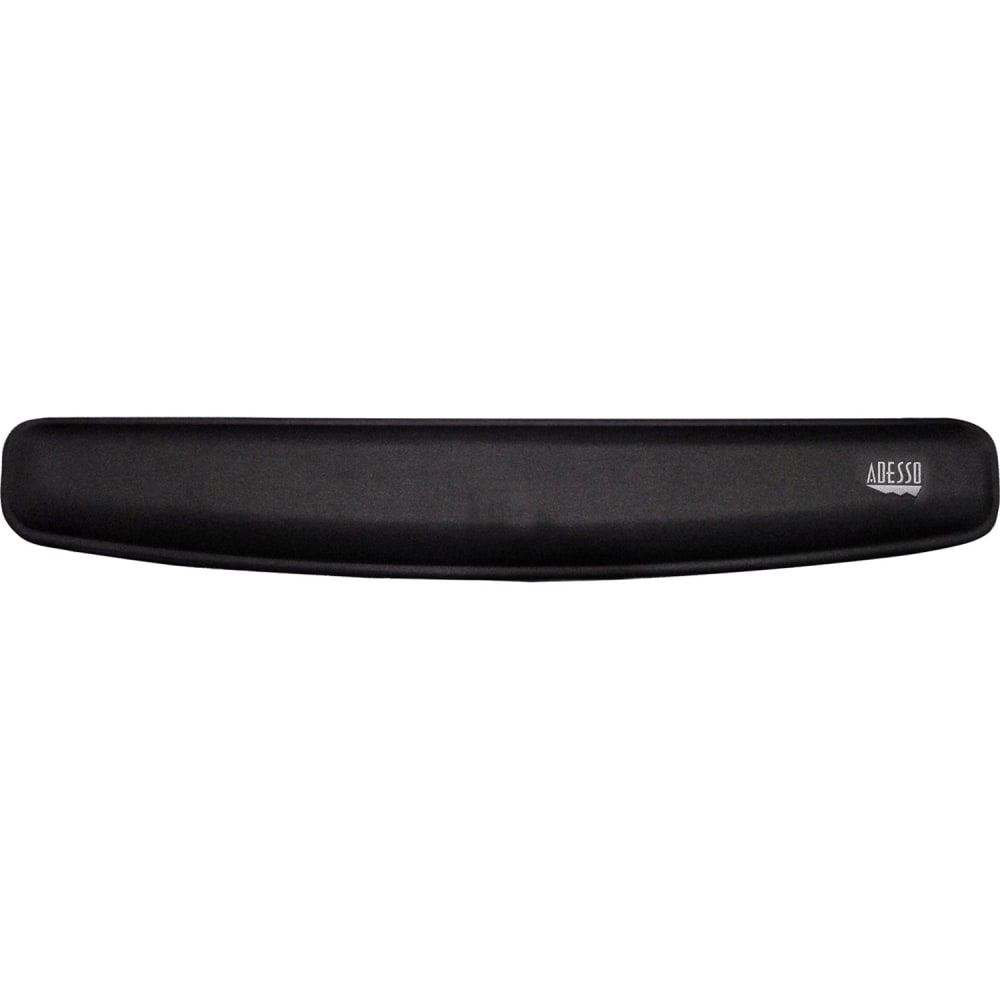 Adesso Memory Foam Keyboard Wrist Rest, 0.88inH x 3.25inW, Black, Rubber, Fiber, Memory Foam, Anti-slip MPN:TRUFORMP300
