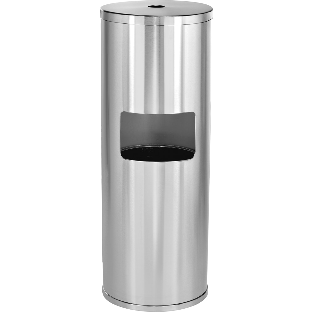 Alpine Stainless-Steel Gym Wet Wipe Dispenser With Built-In Trash Can, 36inH x 13inW x 13inD MPN:4777