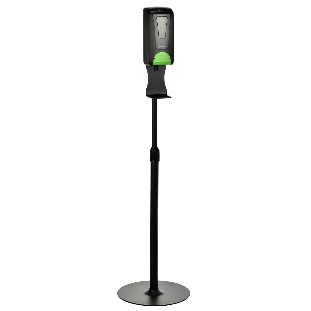 Alpine Automatic Foam Hand Sanitizer Dispenser With Floor Stand, 1200 mL, 55-1/2inH x 14-1/2inW x 14-1/2inD, Black MPN:ALP430-F-S-BLK