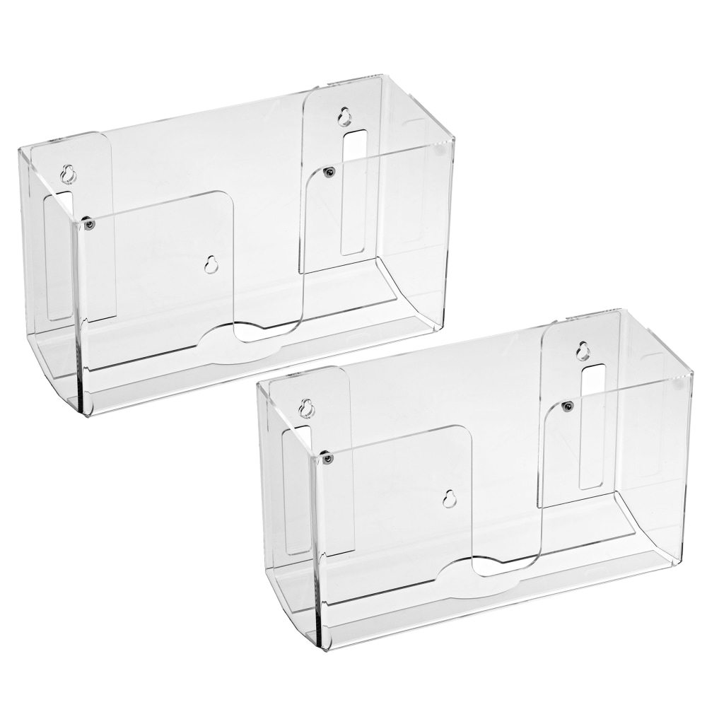Alpine Wall Acrylic Paper Towel Dispensers, Clear, Pack Of 2 Dispensers MPN:ALP432-CLR-2PK