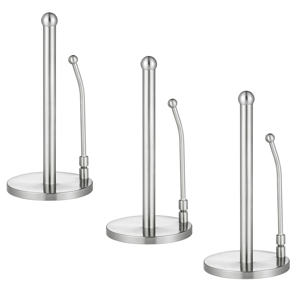 Alpine Stainless Steel Paper Towel Holders, 14in x 6-3/4in x 6-3/4in, Pack Of 3 Holders MPN:ALP433-01-3PK