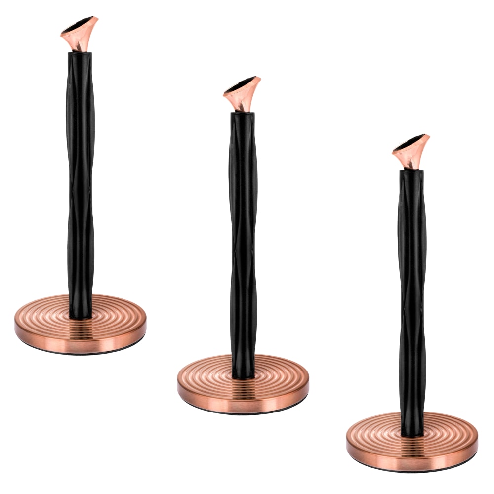 Alpine Paper Towel Holders, Bronze Beauty, 14in x 6-3/4in x 6-3/4in, Black/Bronze, Pack Of 3 Holders MPN:ALP433-04-3PK