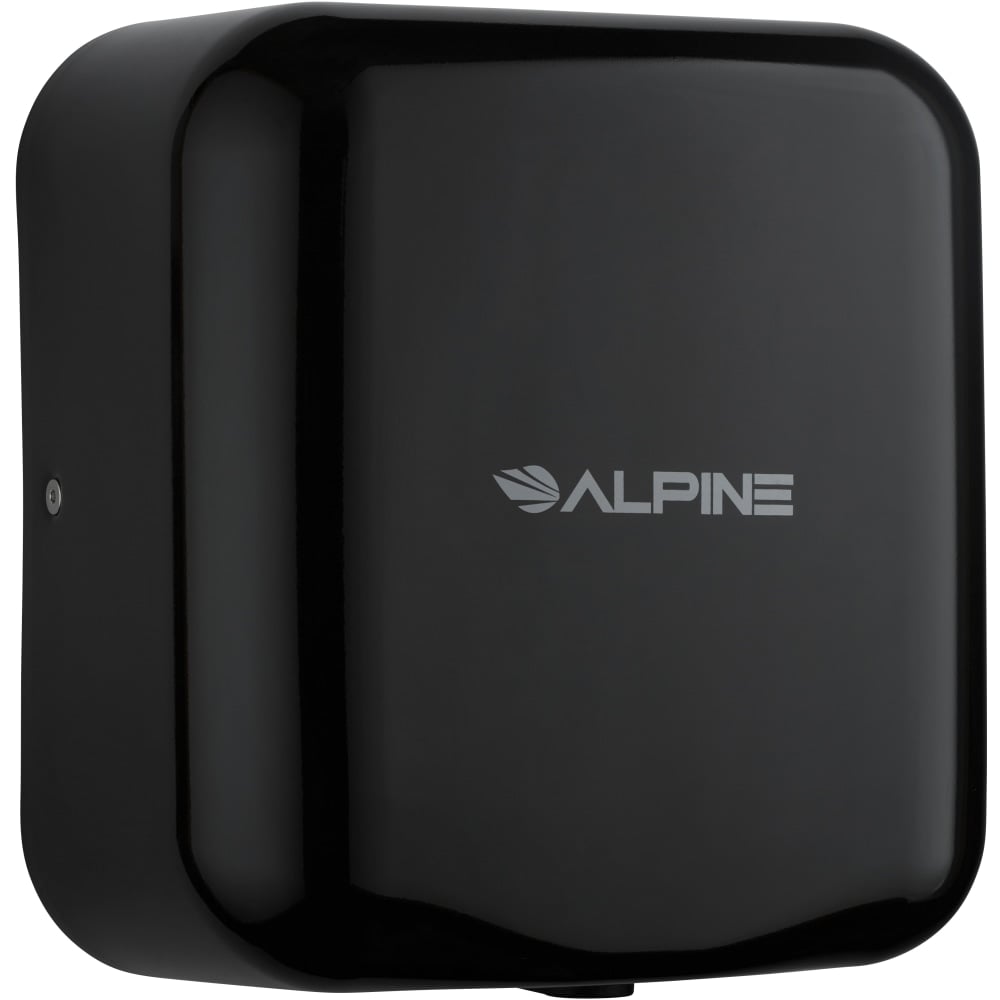Alpine Industries Hemlock Commercial Automatic High-Speed Electric Hand Dryer With Wall Guard, Black MPN:ALP400-10-BLA-PKG