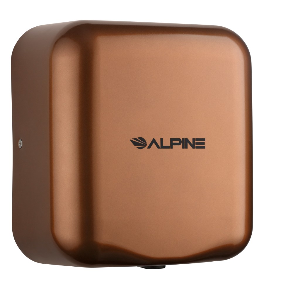 Alpine Industries Hemlock Commercial Automatic High-Speed Electric Hand Dryer With Wall Guard, Copper MPN:ALP400-10-COP-PKG