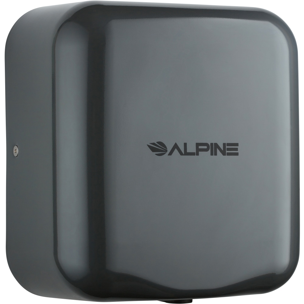 Alpine Industries Hemlock Commercial Automatic High-Speed Electric Hand Dryer With Wall Guard, Gray MPN:ALP400-10-GRY-PKG