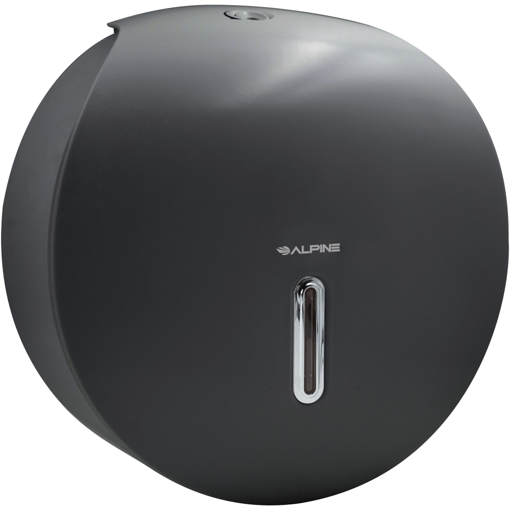Alpine Single Roll Jumbo Toilet Paper Dispenser, 11-3/4inH x 11-1/2inW x 5-5/16inD, Gray MPN:450-GRY