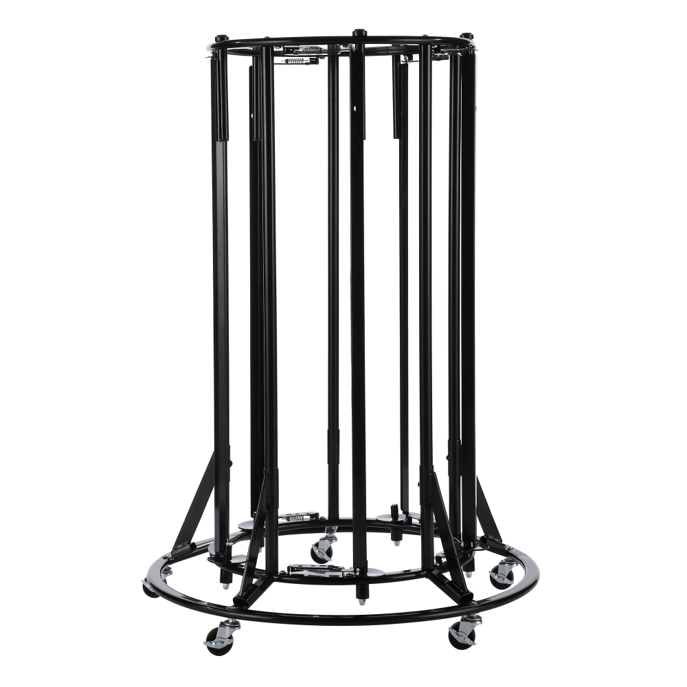 Alpine AdirKids Steel Large Paper Roll Holder With Wheels, 46-1/8inH x 31-1/2inW x 31-1/2'D, Black MPN:ADIKI300-01