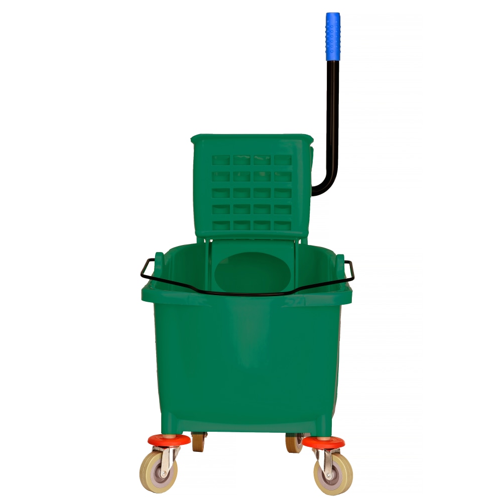 Alpine PVC Mop Bucket With Side Wringer, 36 Qt, 35inH x 15inW x 25inD, Green MPN:ALP462-GRN