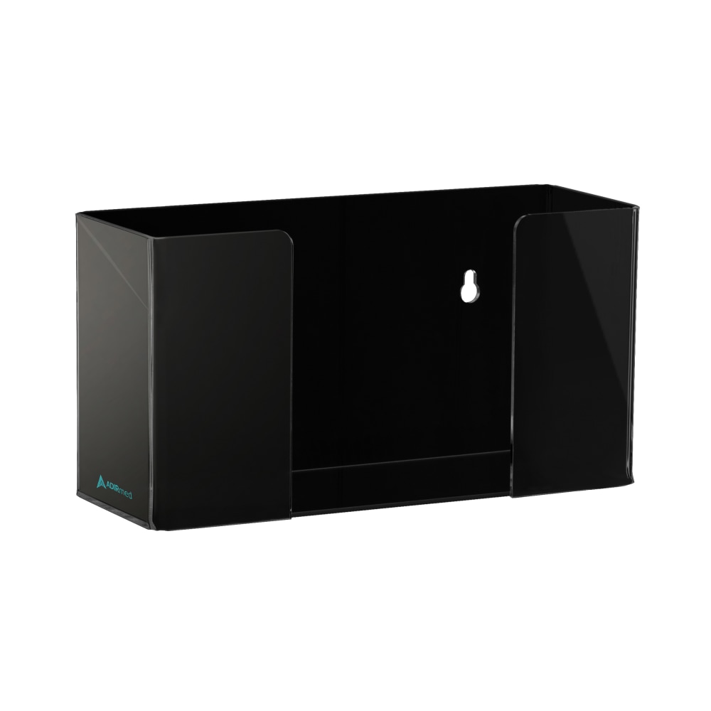 Alpine AdirMed Single Box Capacity Acrylic Glove Dispenser, 5-3/16inH x 10-1/4inW x 3-1/2inD, Black MPN:ADI902-01-BLK