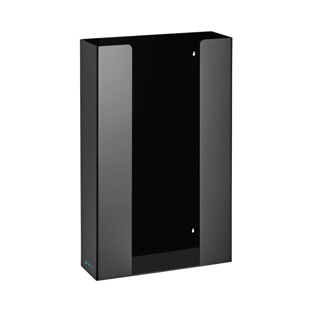 Alpine AdirMed Triple Box Capacity Acrylic Glove Dispensers, 5-5/16inH x 10-1/4inW x 3-1/2inD, Black, Set Of 2 Dispensers MPN:ADI902-03-BLK