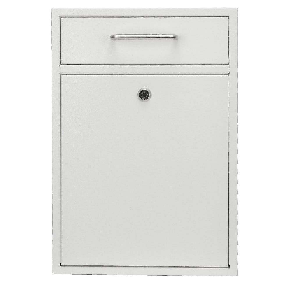 Alpine AdirOffice Large Ultimate Drop Box Wall-Mounted Mail Box, 16-1/4inH x 11-1/4inW x 4-3/4inD, White MPN:ADI631-04-WHI
