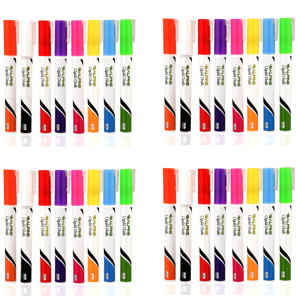Alpine Color Markers, Multicolor, 8 Markers Per Pack, Set Of 4 Packs MPN:ALP497-8-4PK