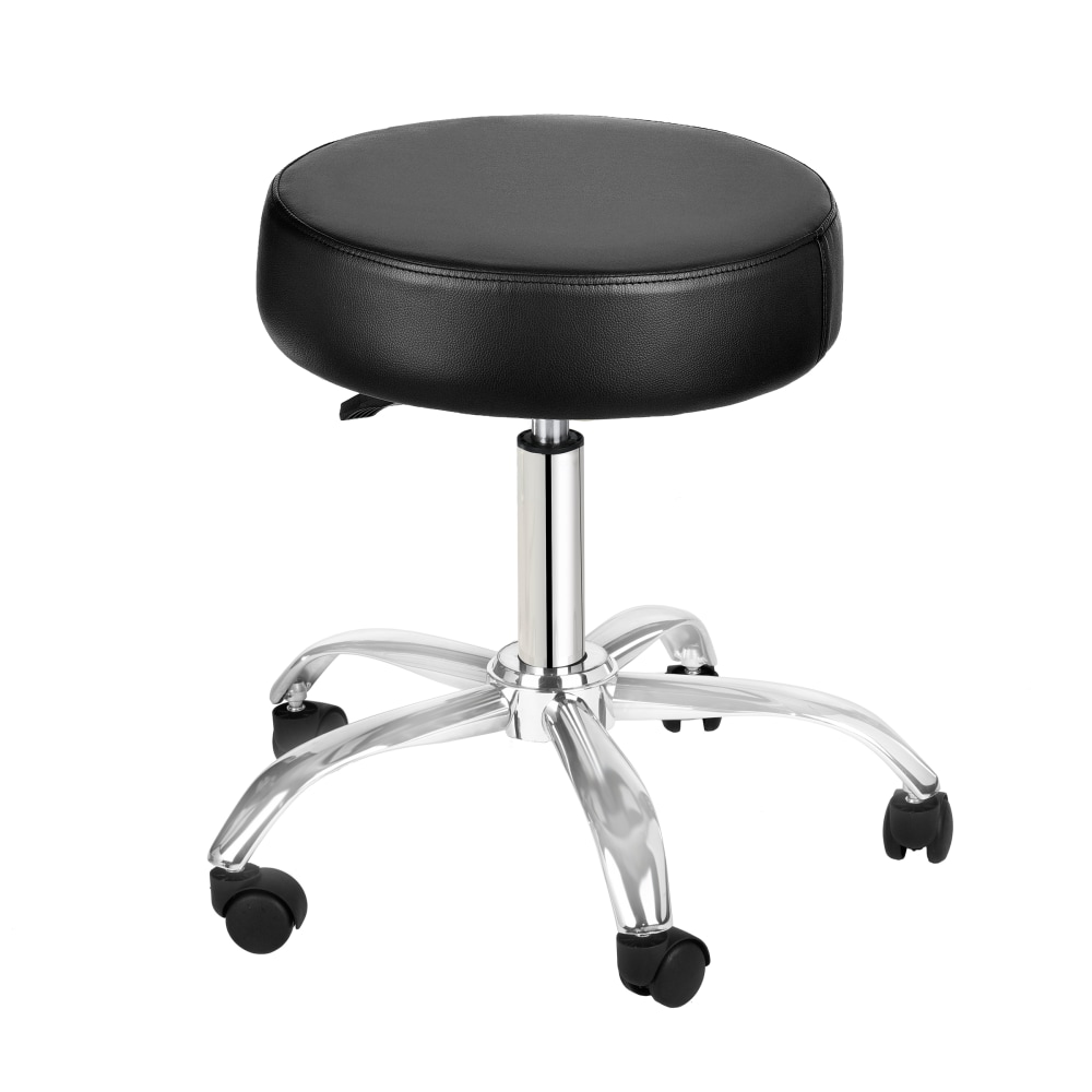 Alpine AdirMed Lux Stool, Silver/Black MPN:ADI910-01-BLK
