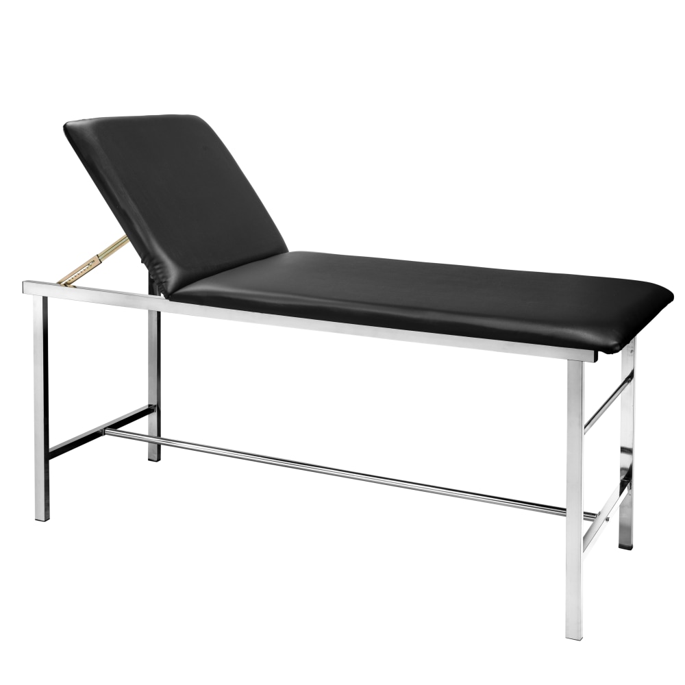 Alpine AdirMed Steel Exam Table, 31-7/16inH x 27-1/2inW x 74-13/16inD, Black MPN:ADI996-01-BLK