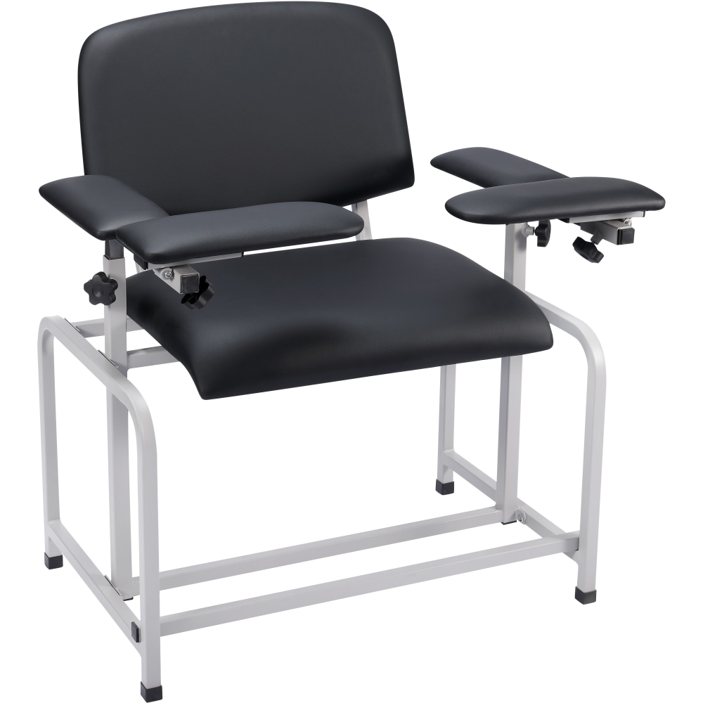 Alpine AdirMed Bariatric Padded Blood Drawing Chair, Black MPN:ADI997-01-BLK-HD