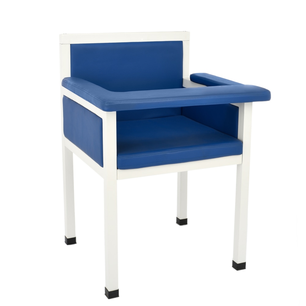 Alpine AdirMed Luxe Padded Blood Drawing Chair, Blue/White MPN:ADI997-02-BLU