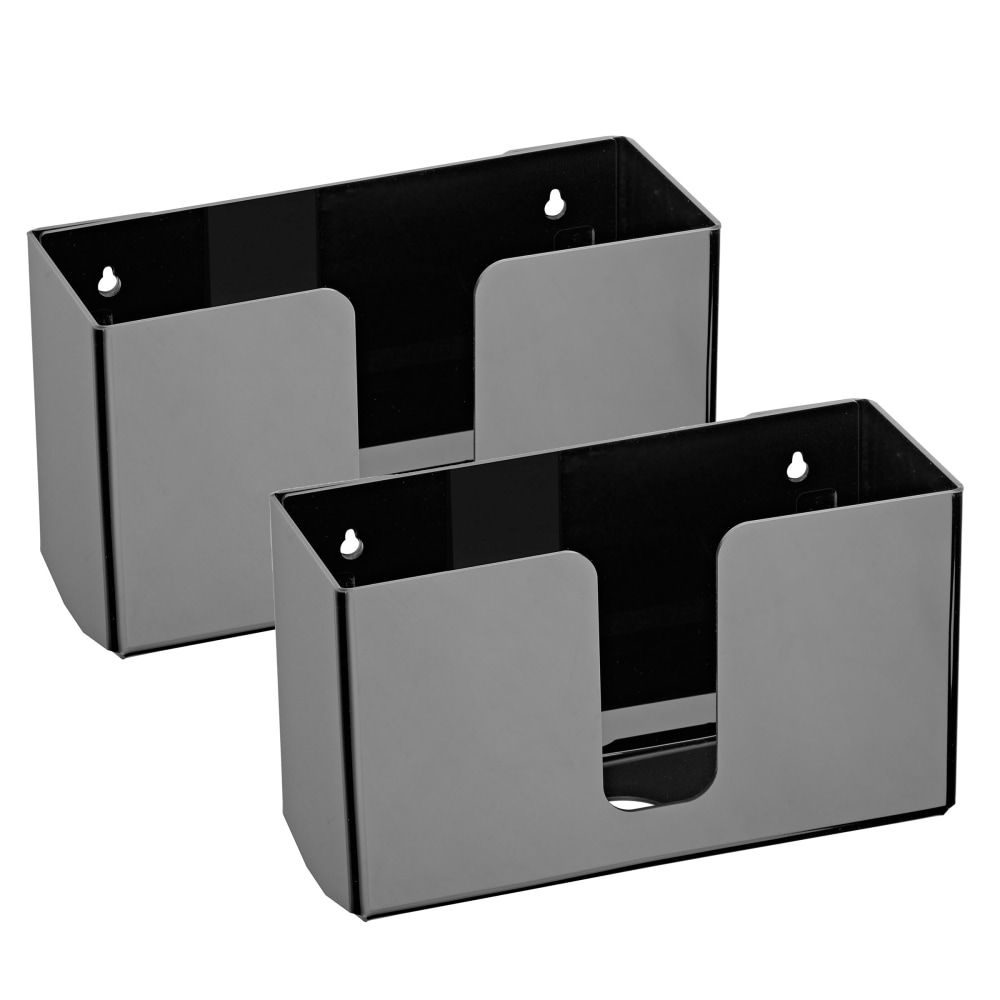 Alpine Wall Acrylic Paper Towel Dispensers, Black, Pack Of 2 Dispensers MPN:ALP432-BLK-2PK