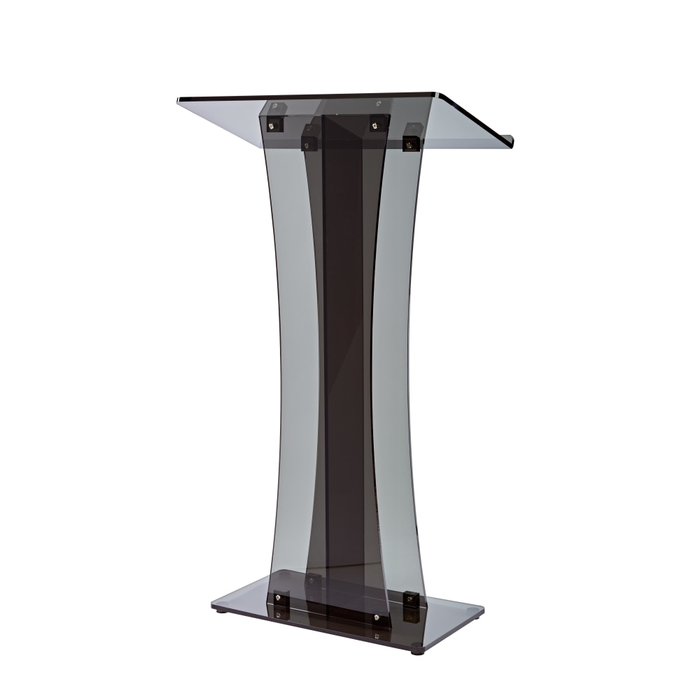 Alpine AdirOffice Stand-Up Floor Podium Lectern, 47inH x 26inW x 13inD, Black MPN:ADI661-02-BLK