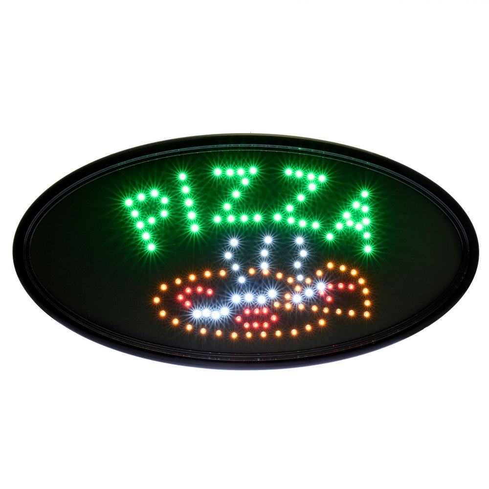 Alpine LED Sign, 14in x 23in x 1in, Pizza, 12W MPN:ALP497-07