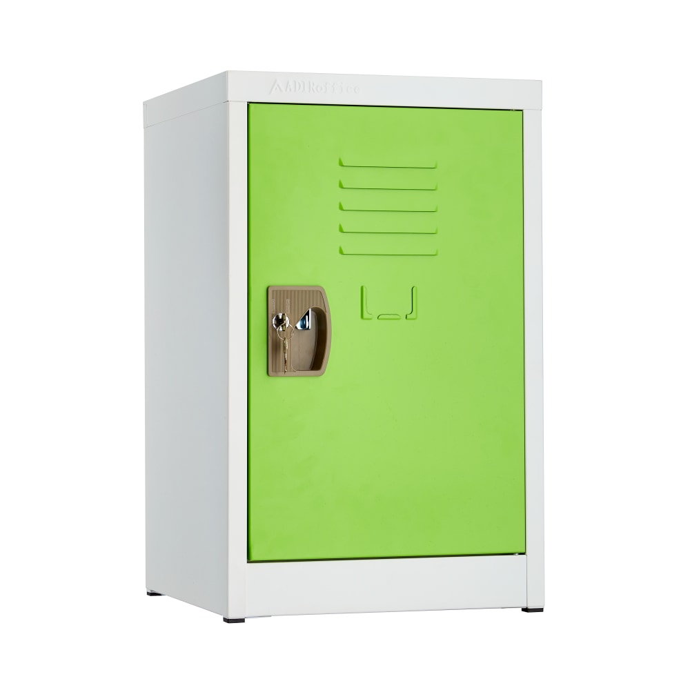 Alpine AdirOffice 1-Tier Steel Locker, 24inH x 15inW x 15inD, Green MPN:ADI629-02-GRN