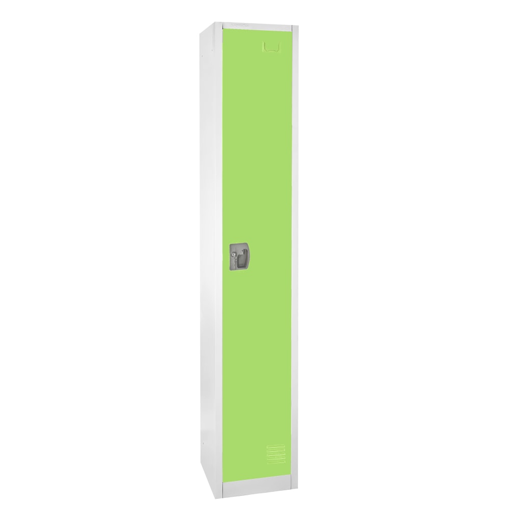 Alpine AdirOffice 1-Tier Steel Locker, 72inH x 12inW x 12inD, Green MPN:ADI629-201-GRN