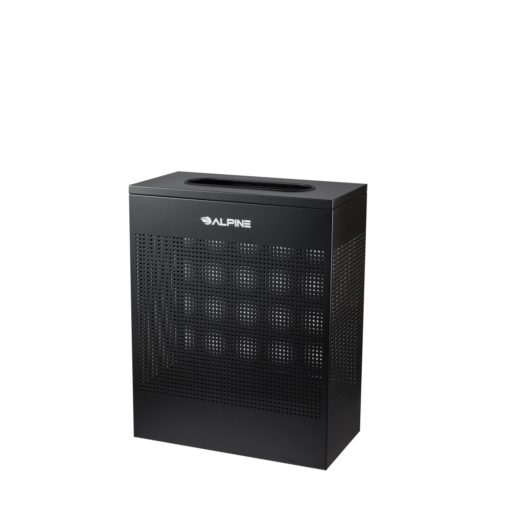 Alpine Industries Steel, Indoor Trash Can, 23 Gallon, Black (438-23-BLK) MPN:ALP438-23-BLK