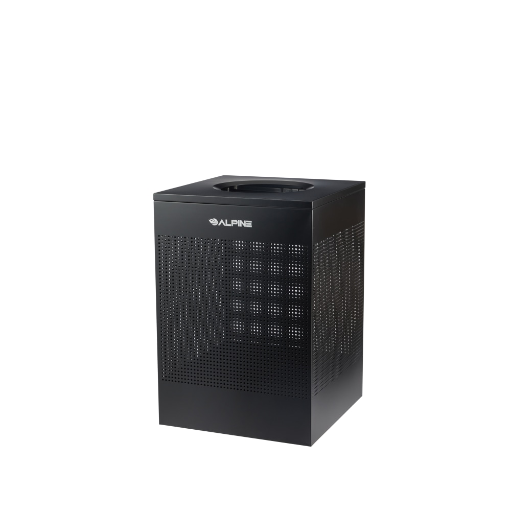 Alpine Industries Steel, Indoor Trash Can, 40 Gallons (151 liters), Black (438-40-BLK) MPN:ALP438-40-BLK
