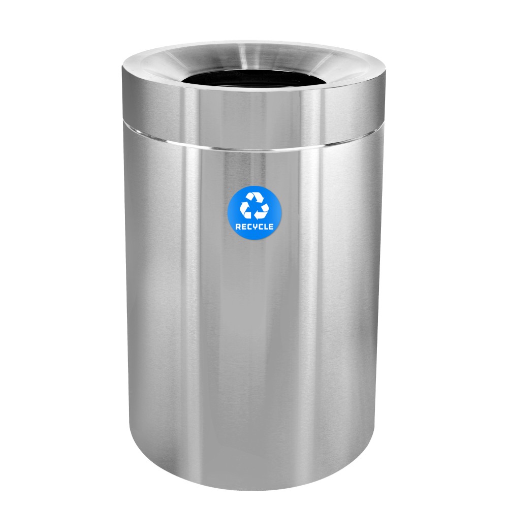 Alpine Industries Stainless Steel Recycling Can, 50 Gallon, Silver MPN:ALP475-50-R
