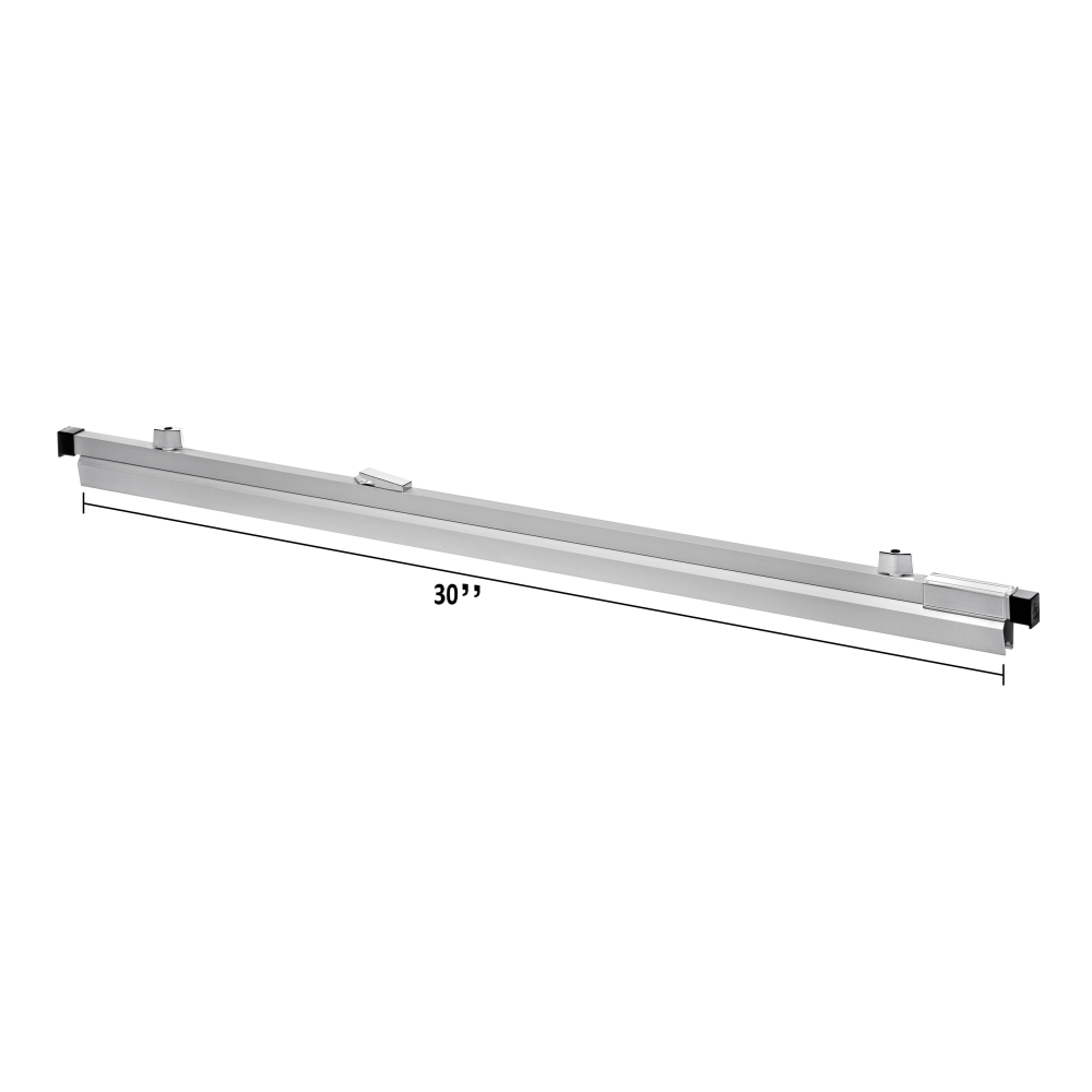 Alpine AdirOffice Aluminum 30in Hanging Clamps, 2-9/16in x 31-5/8in, Silver, Pack Of 6 Clamps MPN:ADI6036