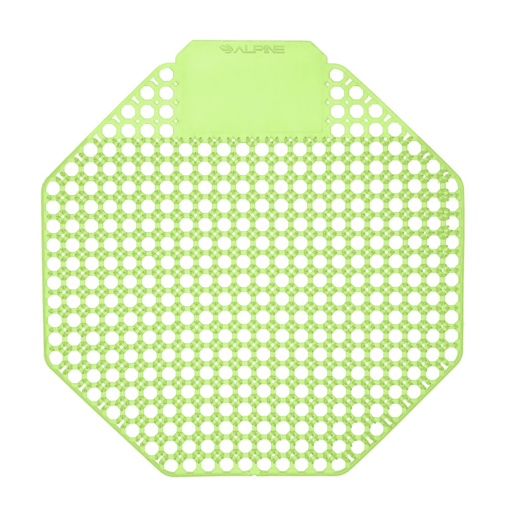 Alpine Urinal Screens, Cucumber Melon Scent, 7-1/16in, Pack Of 20 Screens MPN:ALP4111-CM-20