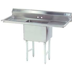 Advance Tabco® FC-1-1818-18RLX NSF Fabricated 1 Compartment Sink 18H Left & Right Drainboards FC-1-1818-18RLX