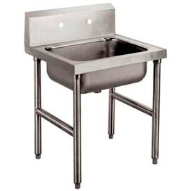 Advance Tabco® Freestanding Mop Sink One Compartment 16L x 20W x 8H Bowl 304 Stainless Steel 8-OP-16