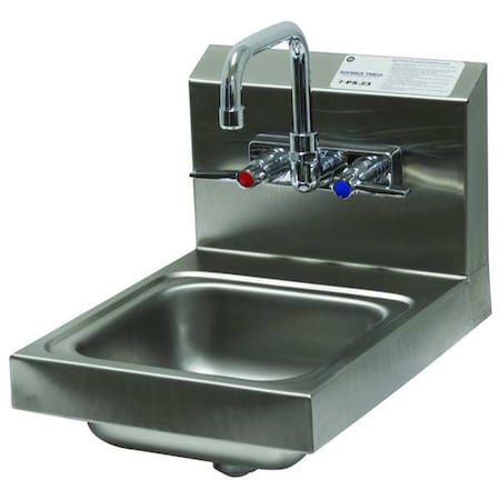 Hand Sink, With Faucet, 16 In. L, 12 In. W MPN:7-PS-23