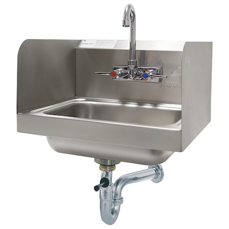 Hand Sink, Wall, 17-1/4 In. L, 15-1/4 In. W MPN:7-PS-40