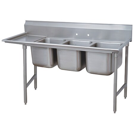 Floor Mount Scullery Sink, Stainless Steel Bowl Size 20