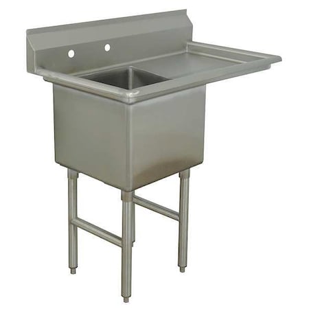 Scullery Sink 18 in x 18 in, 1, 2, Floor Mount, 304 Stainless steel MPN:FC-1-1818-18R-X