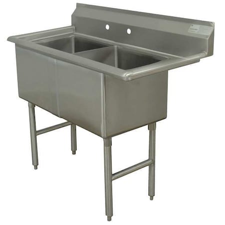Scullery Sink 18 in x 18 in, 1, 2, Floor Mount, 304 Stainless steel MPN:FC-2-1818-X