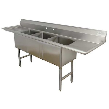 Splash Scullery Sink, Stainless Steel Bowl Size 15