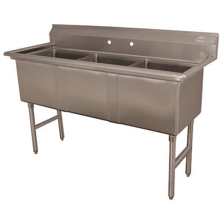 Floor Mount Scullery Sink, Stainless Steel Bowl Size 18