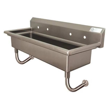 Wall Multi-Station Wash Sink, 14g, Ss MPN:FS-WM-60