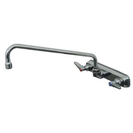 8 1/2 in H, Splash Mount (Faucet), Chrome-Plated Brass, Straight Kitchen Faucet MPN:K-111  B-2291
