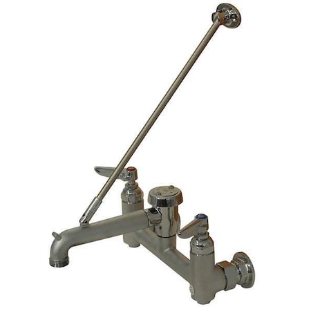 Straight Service Sink Faucet 2, Wall Mount, Chrome-Plated Brass MPN:K-240