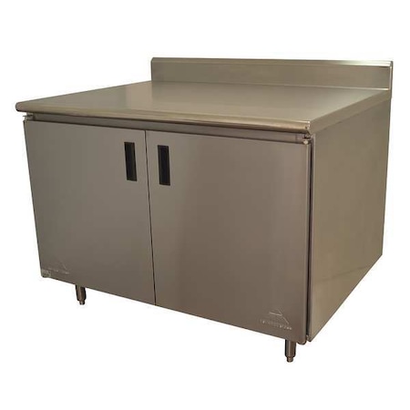 Enclosed Base Work Tables, Stainless Steel, 30