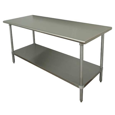 Fixed Work Table, Stainless Steel, 36