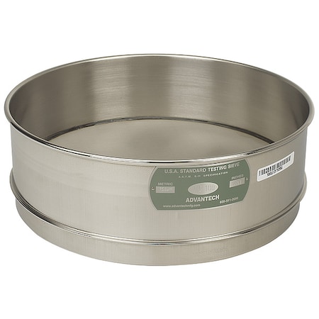 Sieve, No 400, S/S, 12 In, Full Ht MPN:400SS12F
