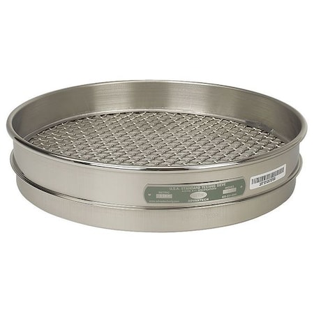 Sieve, No 60, S/S, 12 In, Half Ht MPN:60SS12H