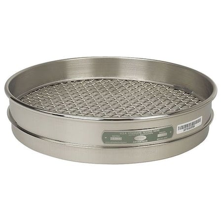 Sieve, No 8, S/S, 12 In, Half Ht MPN:8SS12H