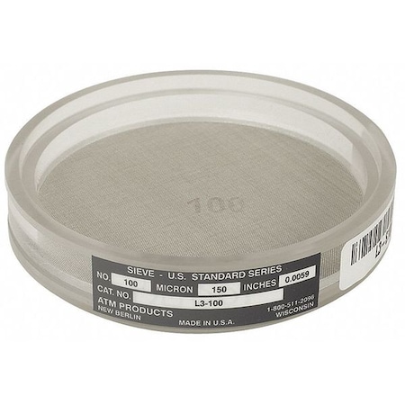 Testing Sieve, Acrylic, 2.36 mm MPN:L3-S8